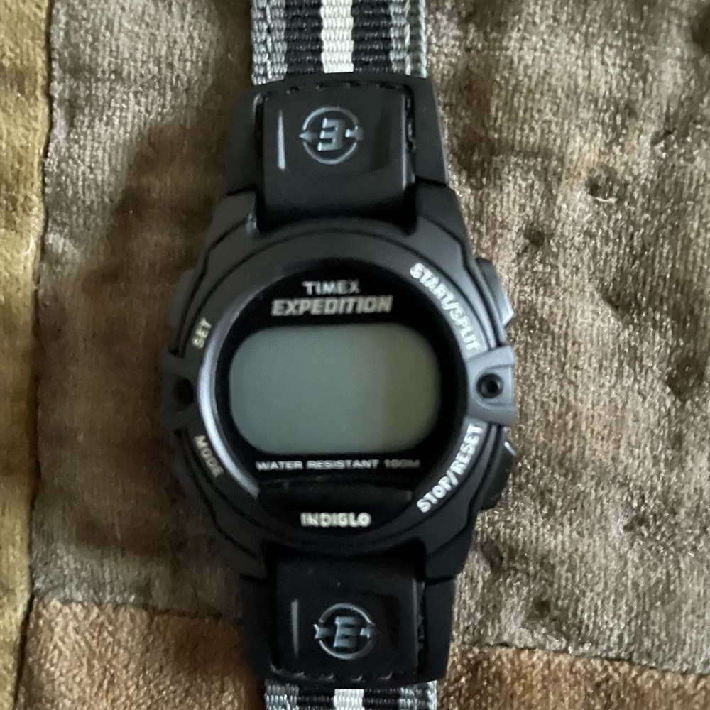 Timex Expedition Black and White Digital Sports Watch Used - Picture 2 of 15
